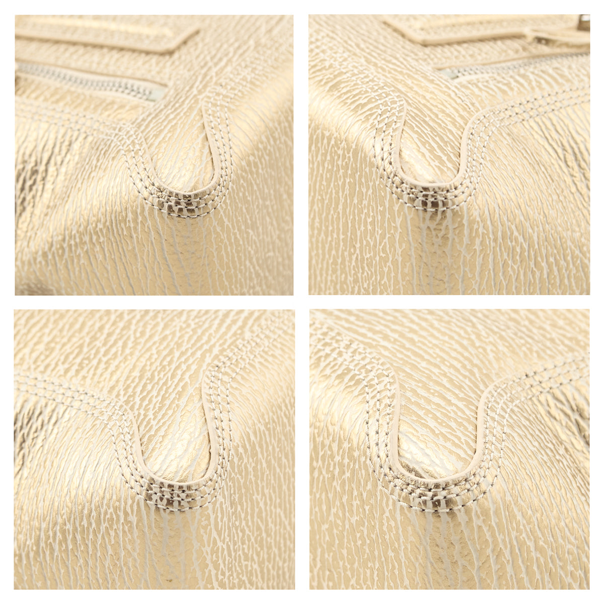 3.1 Phillip Lim Nude Platinum Textured Calfskin Medium Pashli Satchel - Love that Bag etc - Preowned Authentic Designer Handbags Preloved Fashions