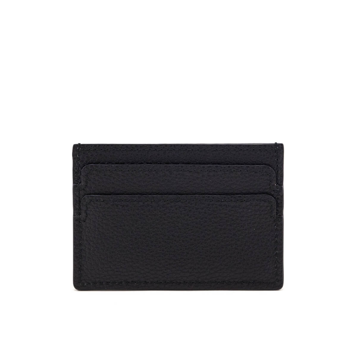 Alexander McQueen Black Grainy Calfskin Card Holder - Love that Bag etc - Preowned Authentic Designer Handbags Preloved Fashions