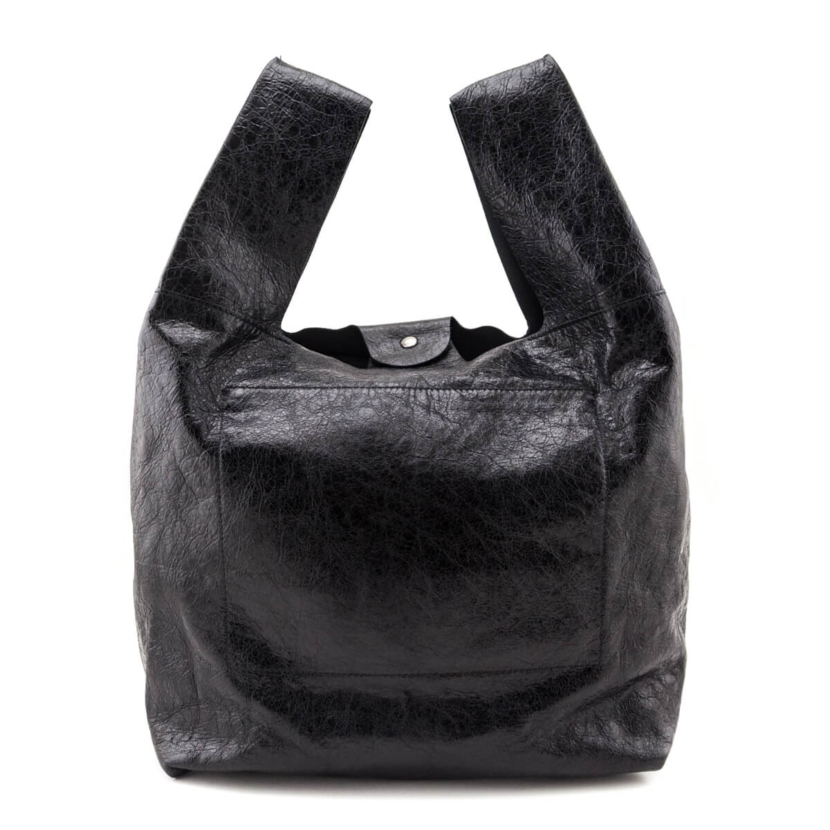 Balenciaga Black Agneau Arena Le Cagole Tote - Love that Bag etc - Preowned Authentic Designer Handbags Preloved Fashions