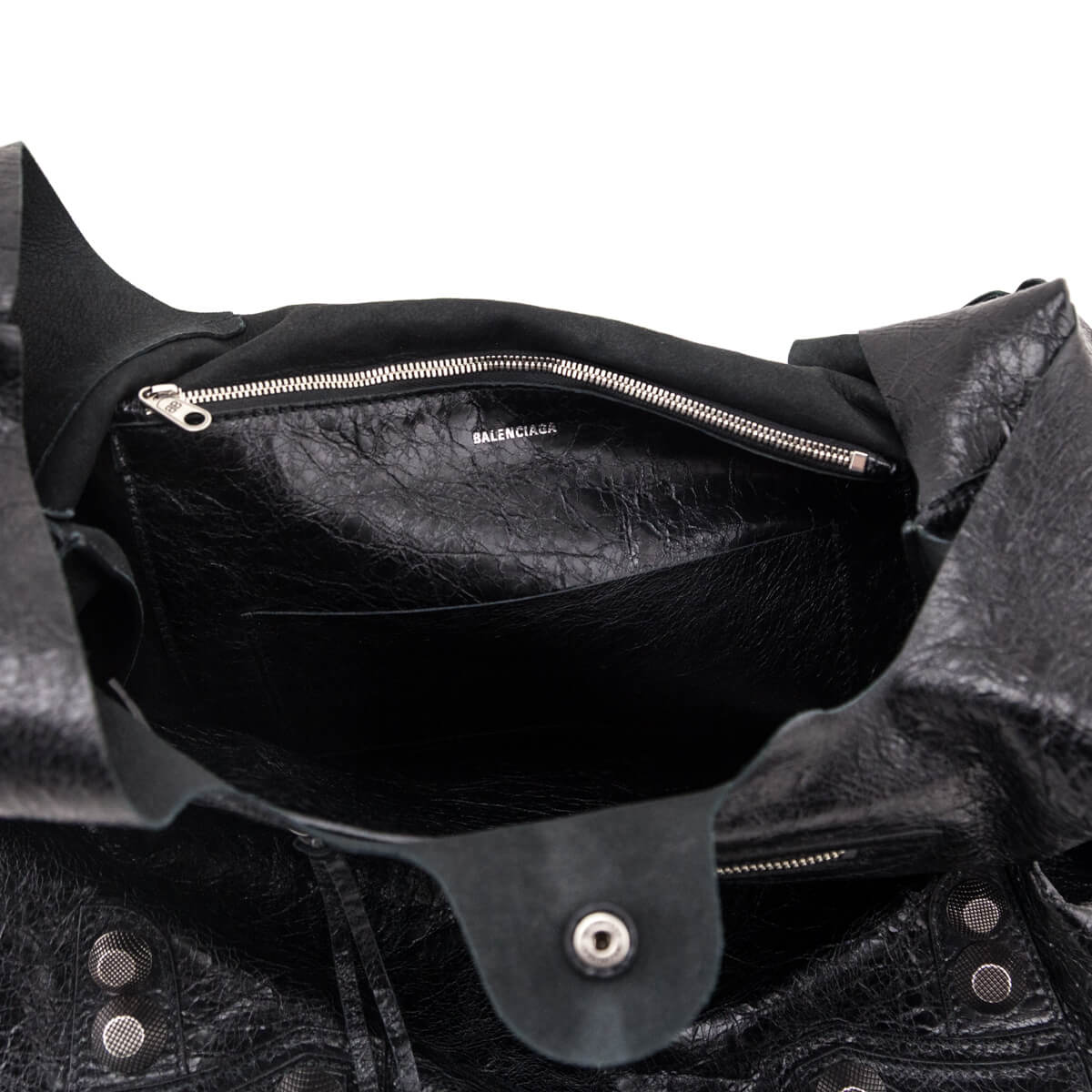 Balenciaga Black Agneau Arena Le Cagole Tote - Love that Bag etc - Preowned Authentic Designer Handbags Preloved Fashions