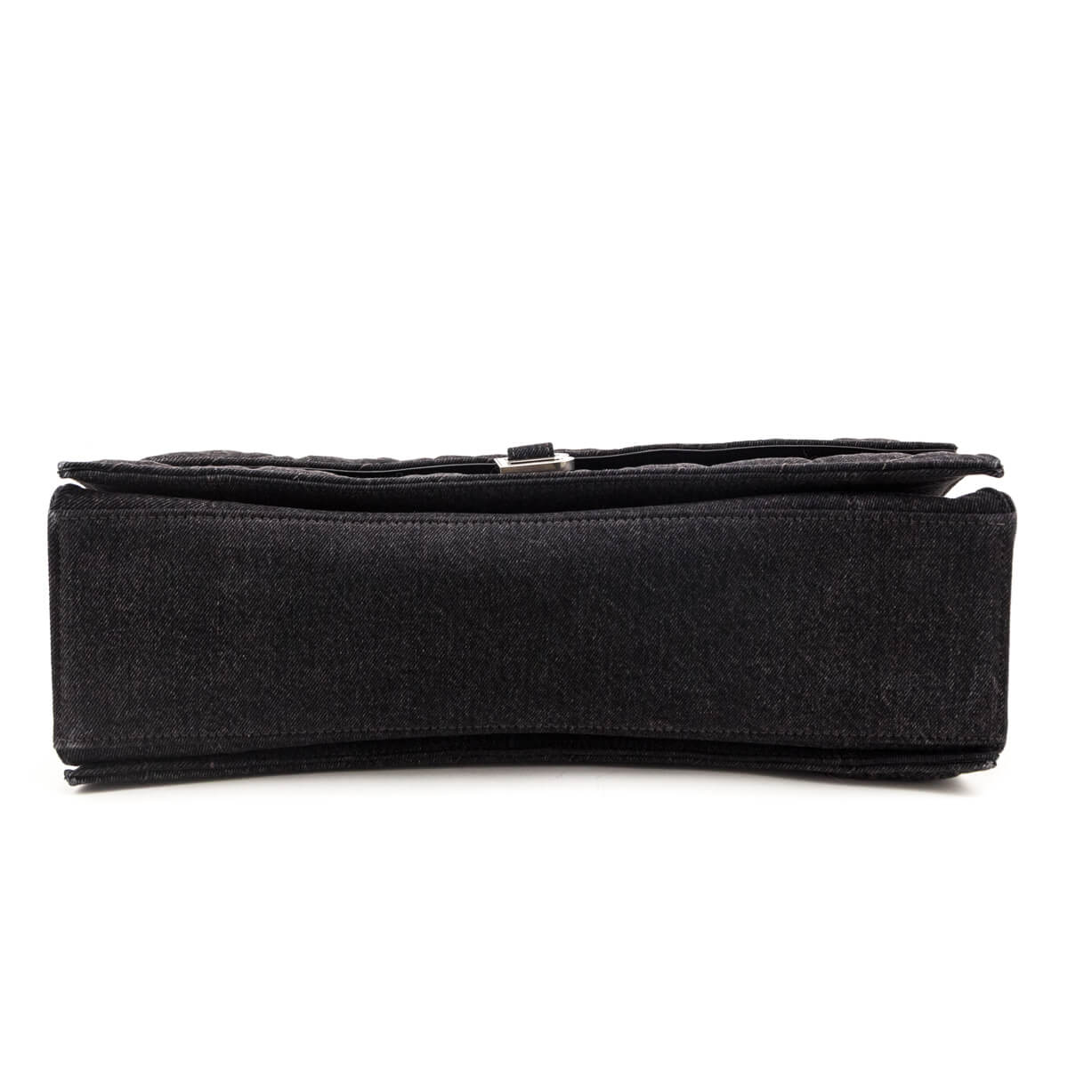 Balenciaga Black Washed Denim Quilted Large Crush Chain Bag - Love that Bag etc - Preowned Authentic Designer Handbags Preloved Fashions