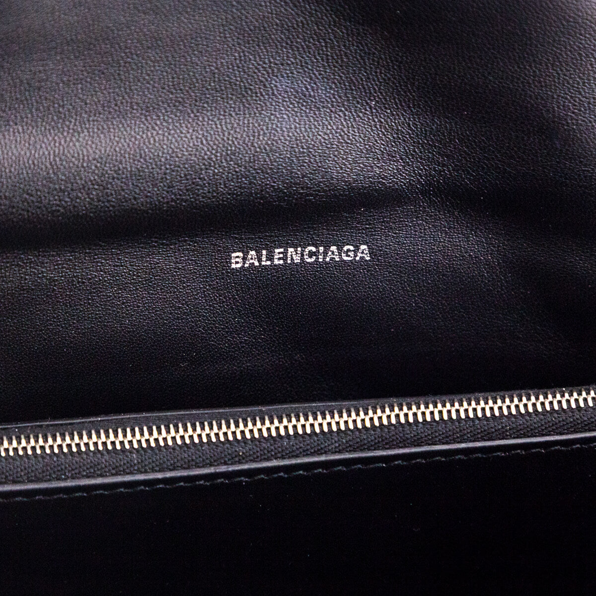 Balenciaga Black Washed Denim Quilted Large Crush Chain Bag - Love that Bag etc - Preowned Authentic Designer Handbags Preloved Fashions