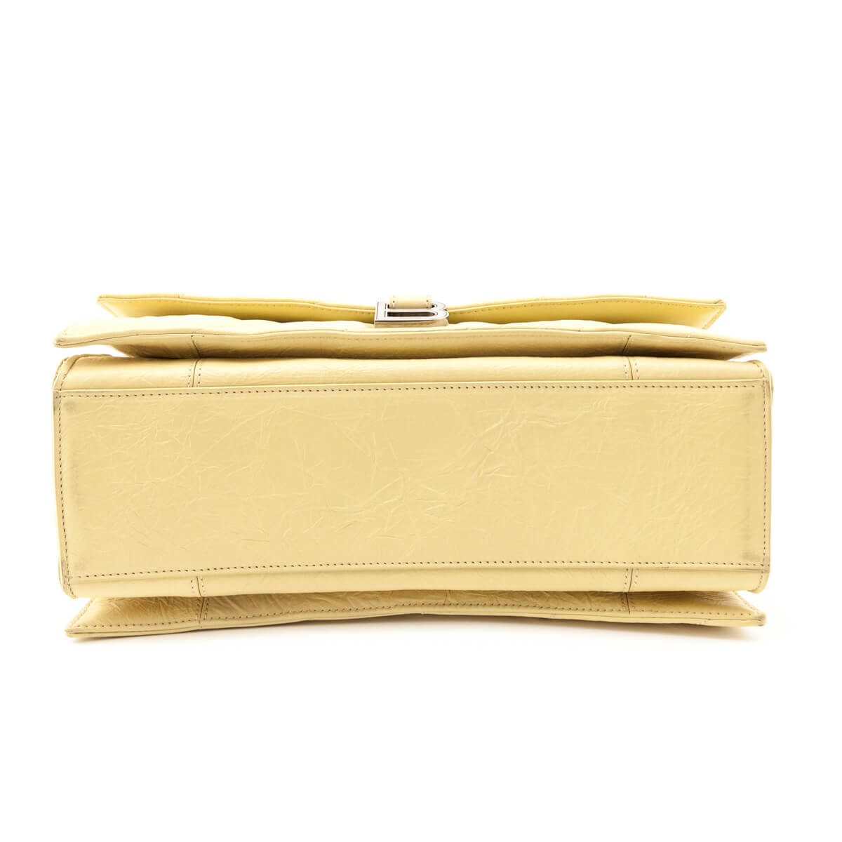 Balenciaga Butter Yellow Crushed Calfskin Quilted Medium Crush Chain Bag - Love that Bag etc - Preowned Authentic Designer Handbags Preloved Fashions