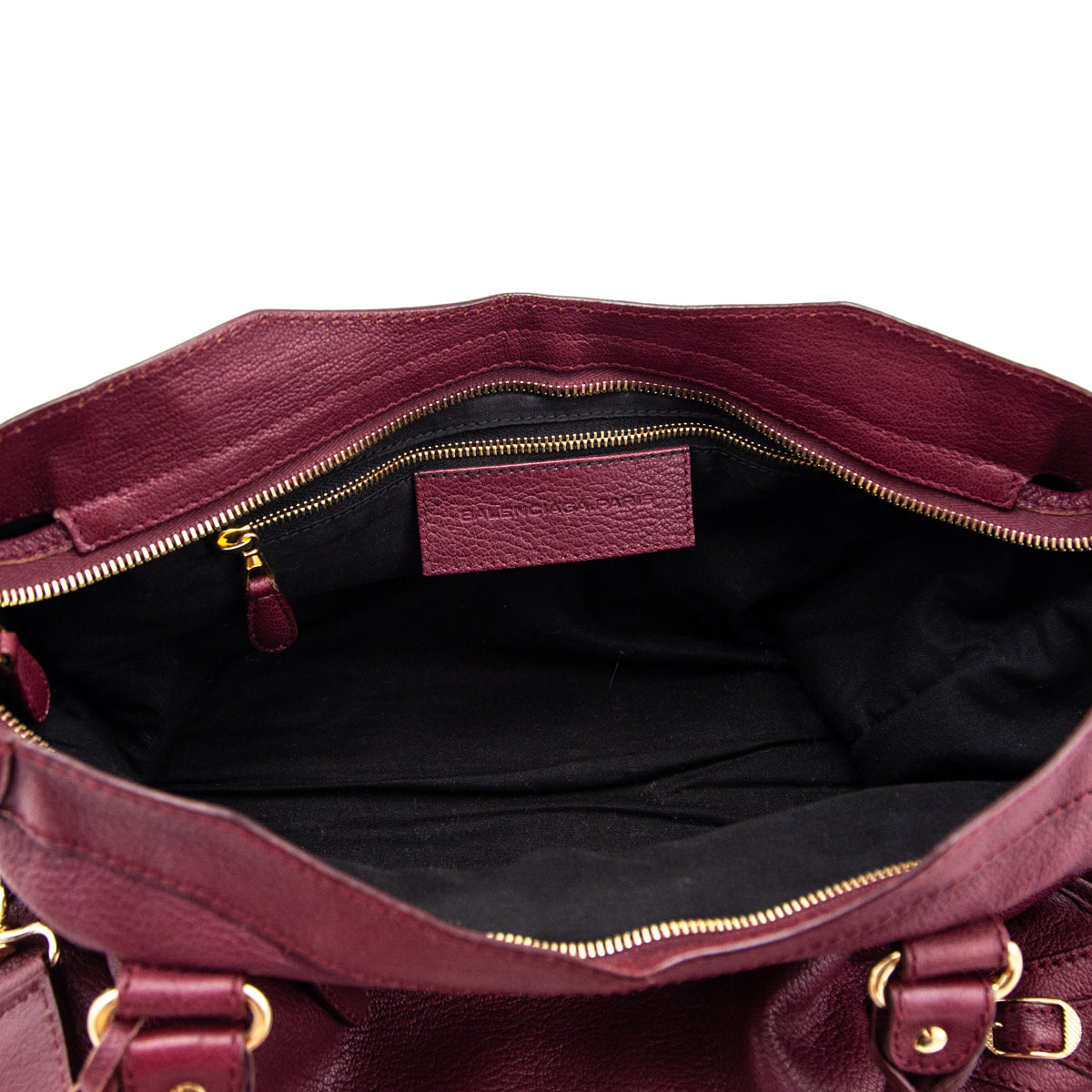 Balenciaga Cassis Chevre Classic Hardware City Bag - Love that Bag etc - Preowned Authentic Designer Handbags Preloved Fashions
