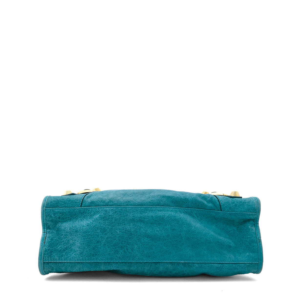 Balenciaga Turquoise Agneau Giant 12 Gold Hardware City Bag - Love that Bag etc - Preowned Authentic Designer Handbags Preloved Fashions