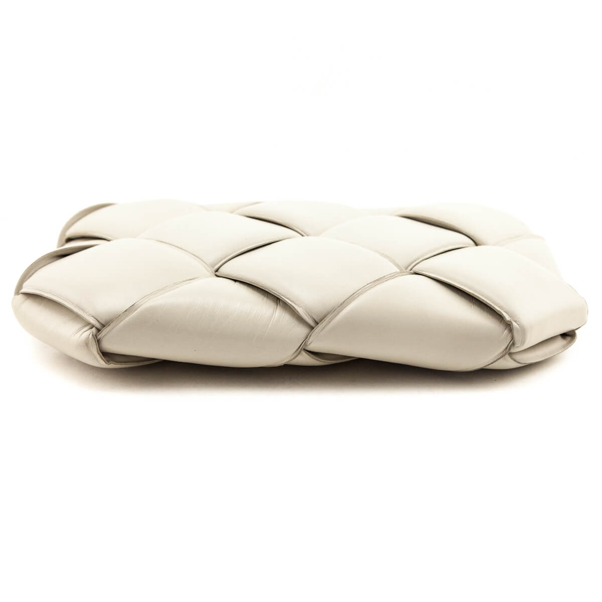 Bottega Veneta Bone Maxi Weave Quilted Pouch - Love that Bag etc - Preowned Authentic Designer Handbags Preloved Fashions