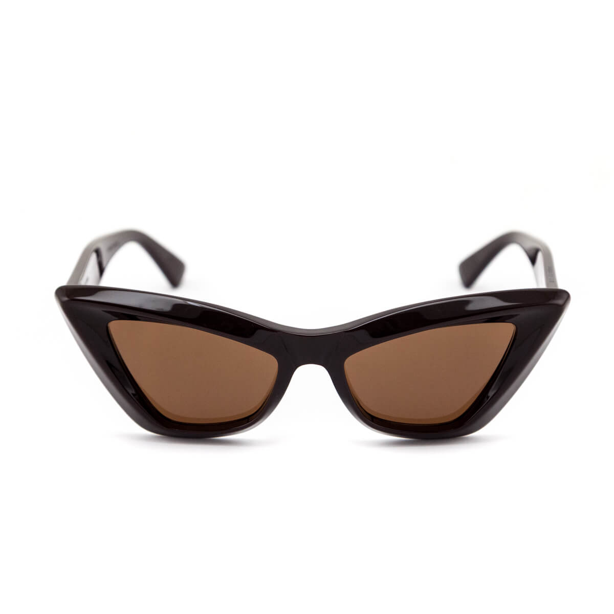 Bottega Veneta Brown Pointed Cat-Eye Sunglasses - Love that Bag etc - Preowned Authentic Designer Handbags Preloved Fashions