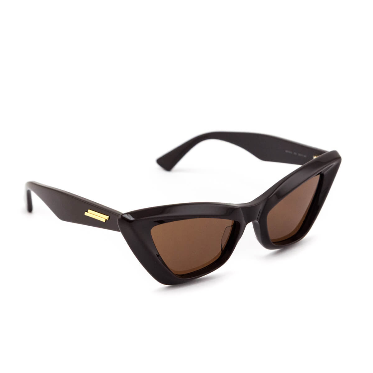 Bottega Veneta Brown Pointed Cat-Eye Sunglasses - Love that Bag etc - Preowned Authentic Designer Handbags Preloved Fashions