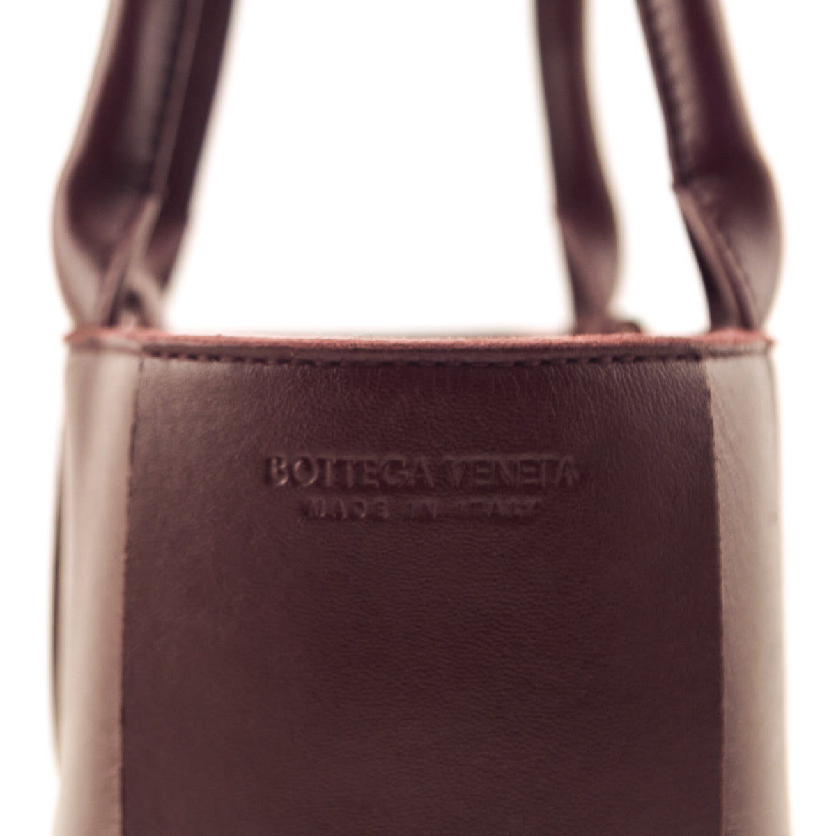 Bottega Veneta Burgundy Nappa Maxi Intrecciato Small Arco Tote - Love that Bag etc - Preowned Authentic Designer Handbags Preloved Fashions