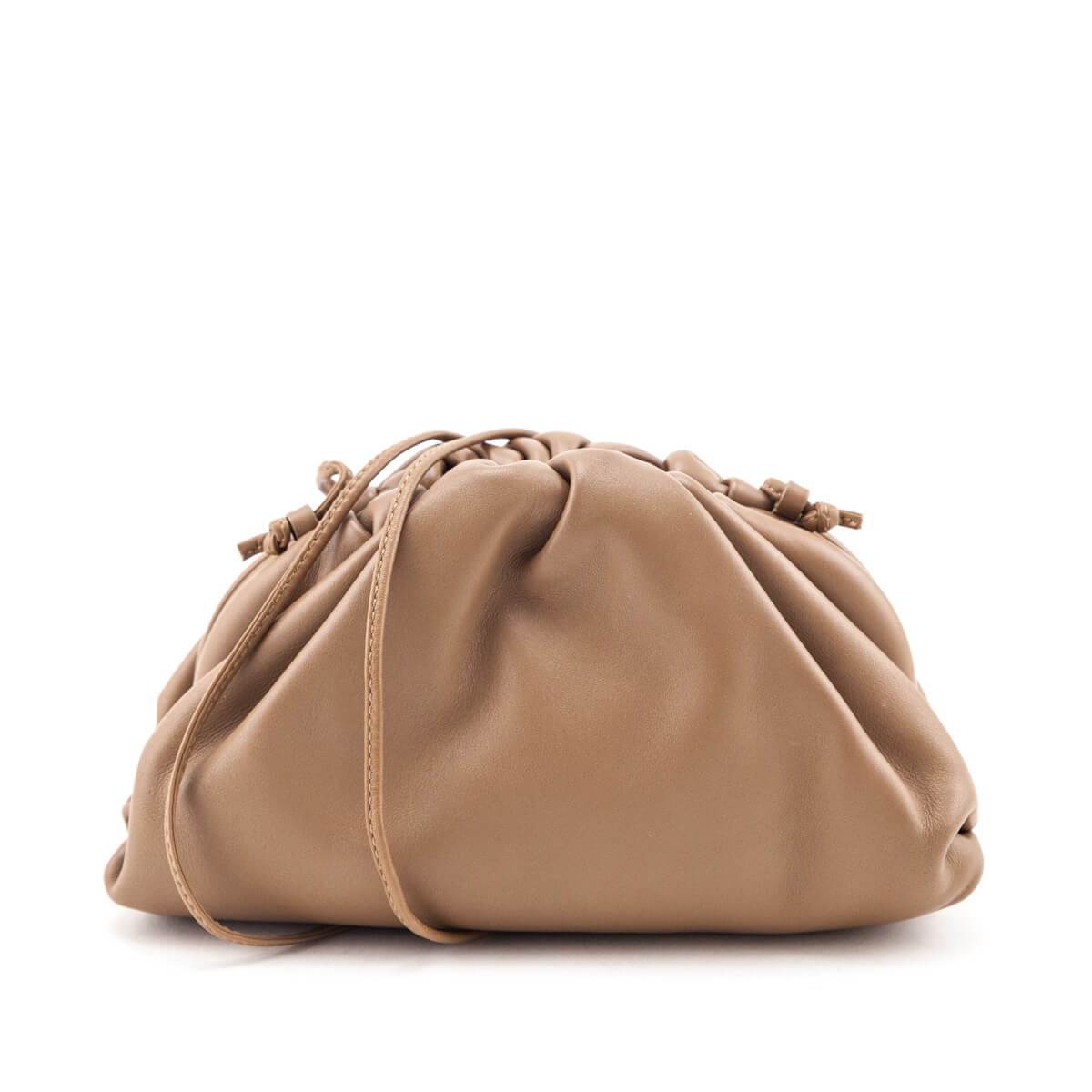 Bottega Veneta Butterscotch Butter Calfskin The Mini Pouch Bag - Love that Bag etc - Preowned Authentic Designer Handbags Preloved Fashions