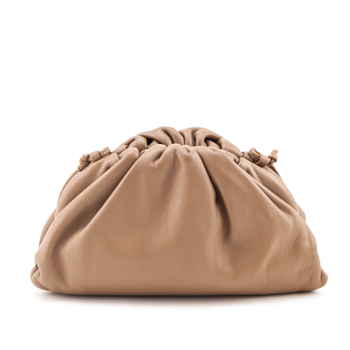 Bottega Veneta Butterscotch Butter Calfskin The Mini Pouch Bag - Love that Bag etc - Preowned Authentic Designer Handbags Preloved Fashions