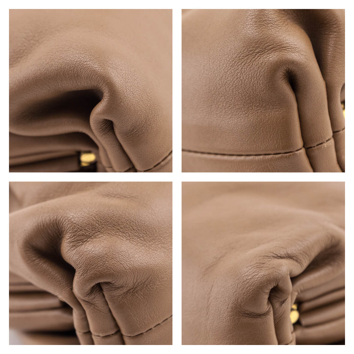 Bottega Veneta Butterscotch Butter Calfskin The Mini Pouch Bag - Love that Bag etc - Preowned Authentic Designer Handbags Preloved Fashions