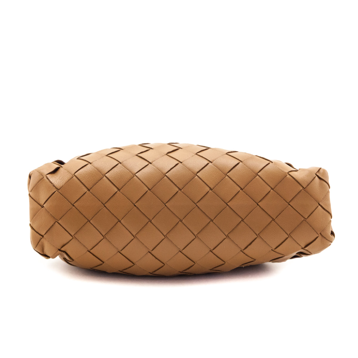 Bottega Veneta Caramel Intrecciato The Mini Pouch - Love that Bag etc - Preowned Authentic Designer Handbags Preloved Fashions