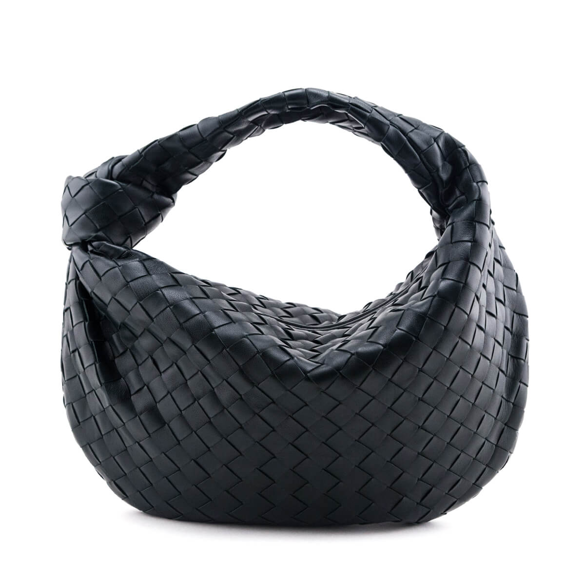 Bottega Veneta Inkwell Nappa Intrecciato Teen Jodie Hobo - Love that Bag etc - Preowned Authentic Designer Handbags Preloved Fashions
