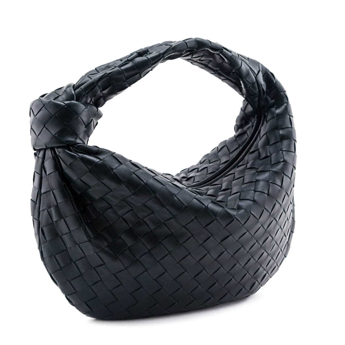 Bottega Veneta Inkwell Nappa Intrecciato Teen Jodie Hobo - Love that Bag etc - Preowned Authentic Designer Handbags Preloved Fashions