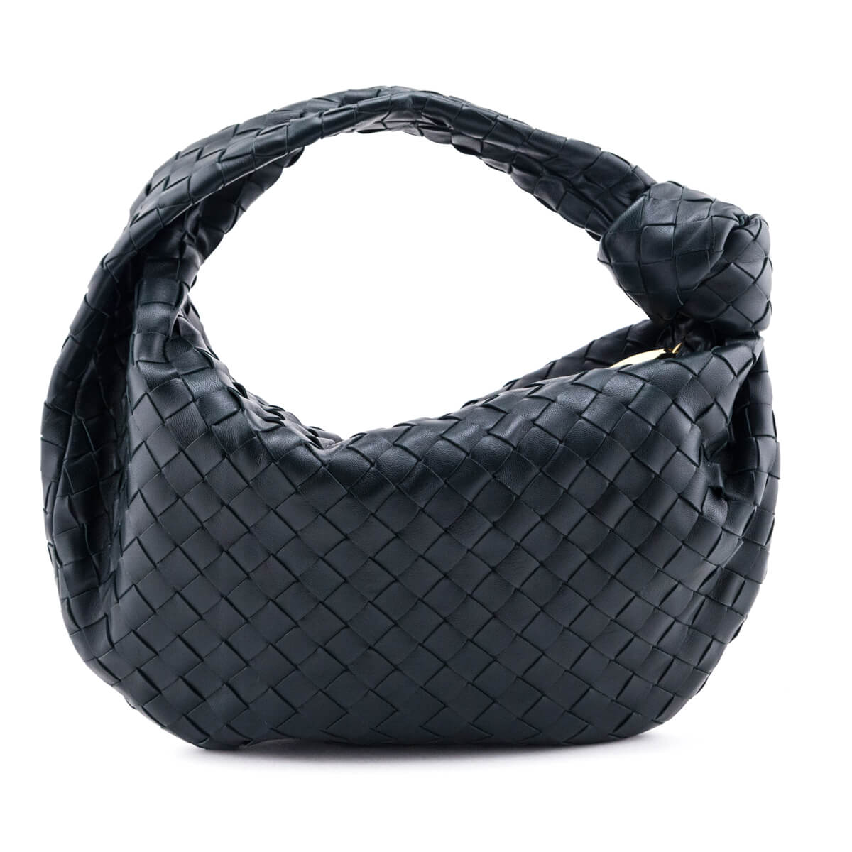 Bottega Veneta Inkwell Nappa Intrecciato Teen Jodie Hobo - Love that Bag etc - Preowned Authentic Designer Handbags Preloved Fashions