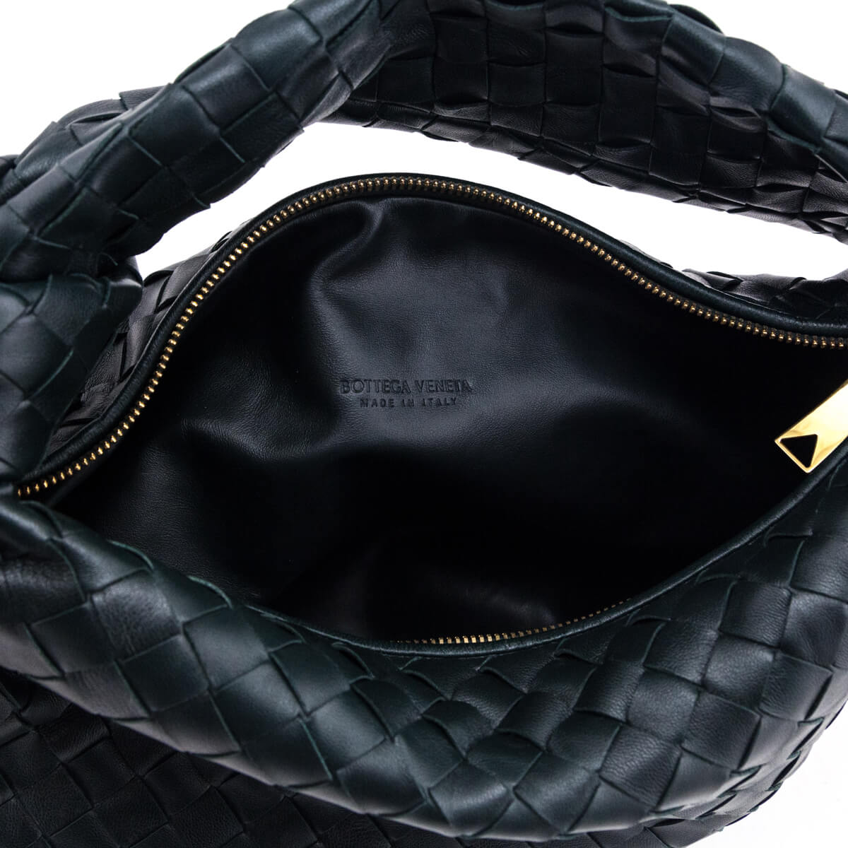 Bottega Veneta Inkwell Nappa Intrecciato Teen Jodie Hobo - Love that Bag etc - Preowned Authentic Designer Handbags Preloved Fashions
