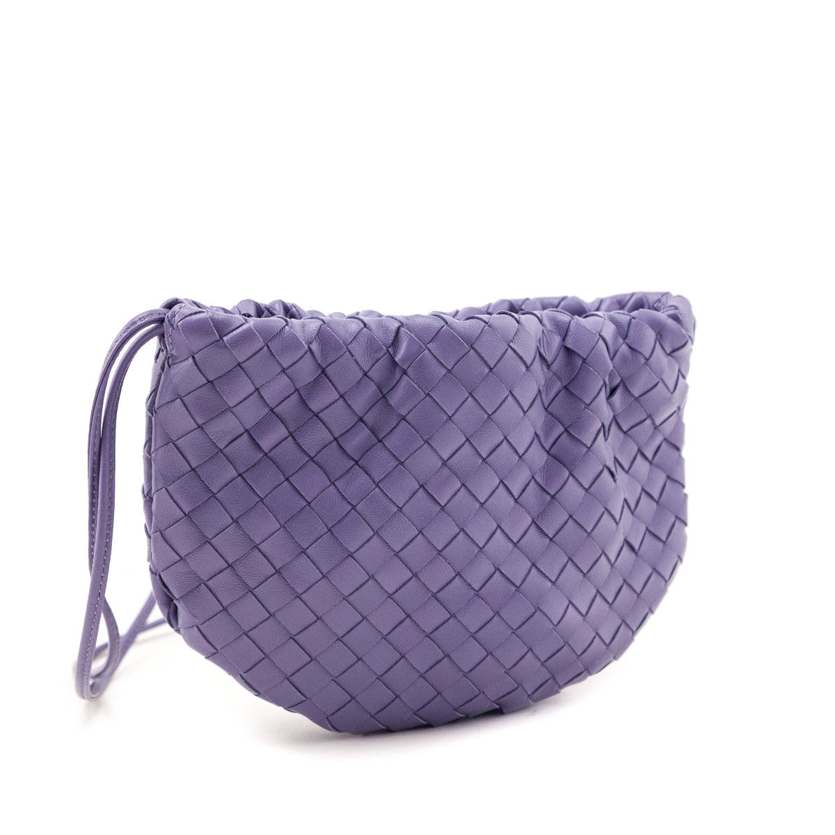 Bottega Veneta Lilac Nappa Intrecciato Mini Bulb - Love that Bag etc - Preowned Authentic Designer Handbags Preloved Fashions
