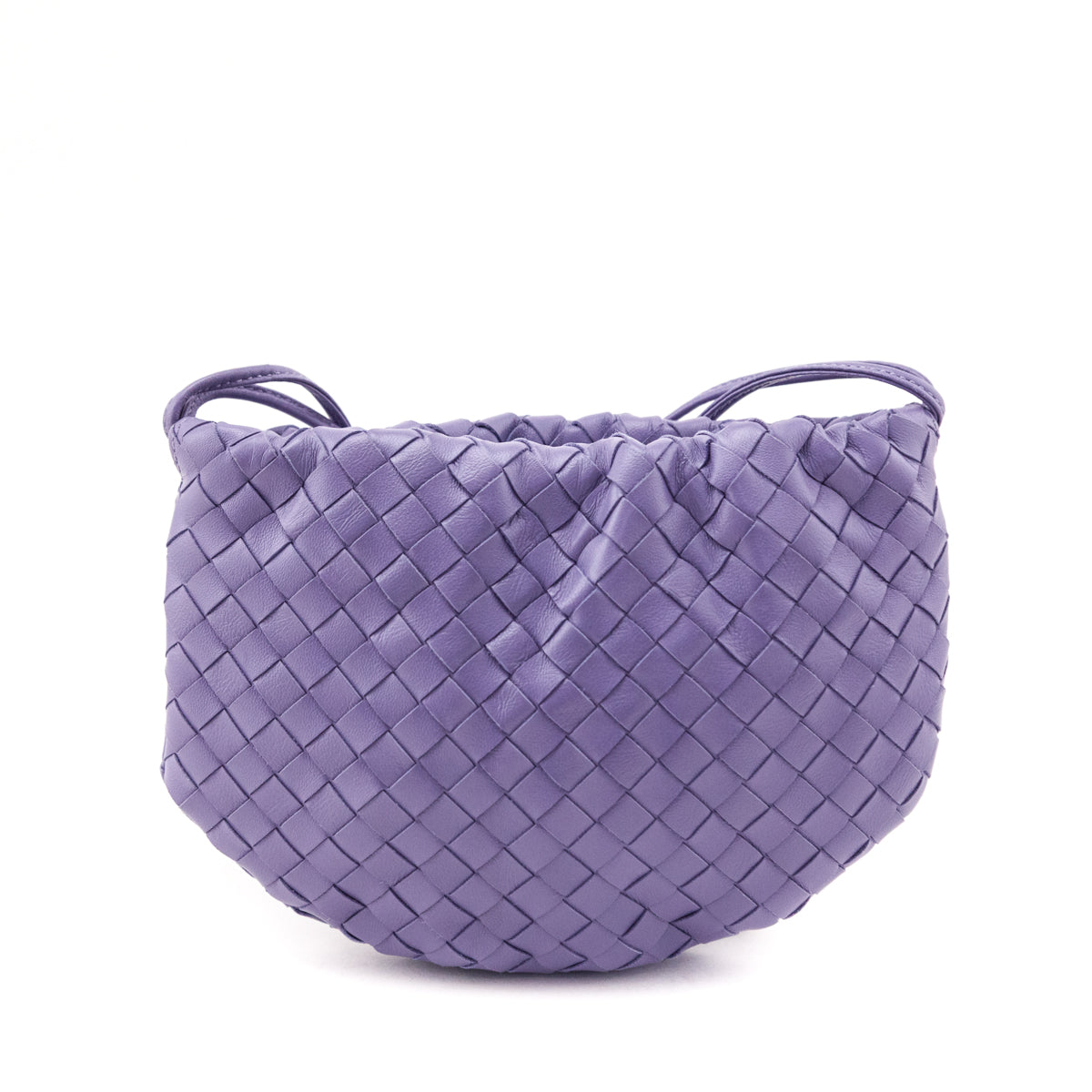 Bottega Veneta Lilac Nappa Intrecciato Mini Bulb - Love that Bag etc - Preowned Authentic Designer Handbags Preloved Fashions
