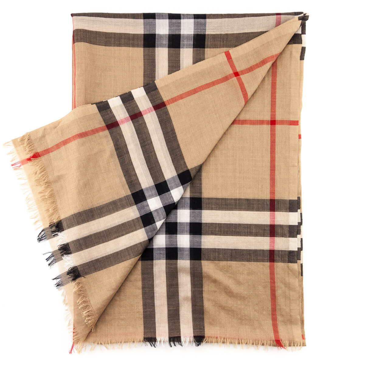 Burberry Beige Wool Silk House Check Scarf - Love that Bag etc - Preowned Authentic Designer Handbags Preloved Fashions