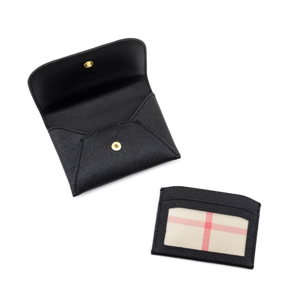 Burberry Black Soft Grain Calfskin Mayfield New Card Case - Love that Bag etc - Preowned Authentic Designer Handbags Preloved Fashions
