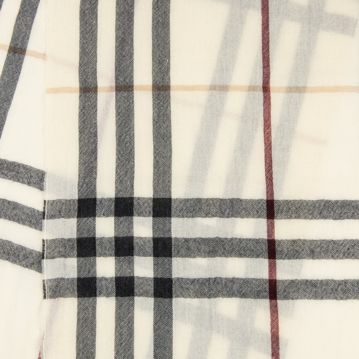 Burberry Ivory Check Scarf - Love that Bag etc - Preowned Authentic Designer Handbags Preloved Fashions