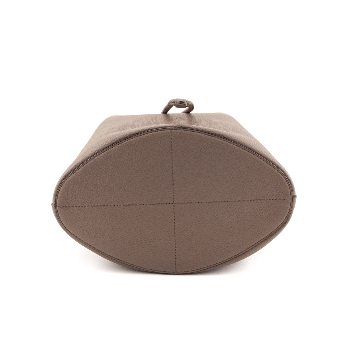 Burberry Light Saddle Brown Grainy Calfskin Small TB Drawstring Bucket - Love that Bag etc - Preowned Authentic Designer Handbags Preloved Fashions