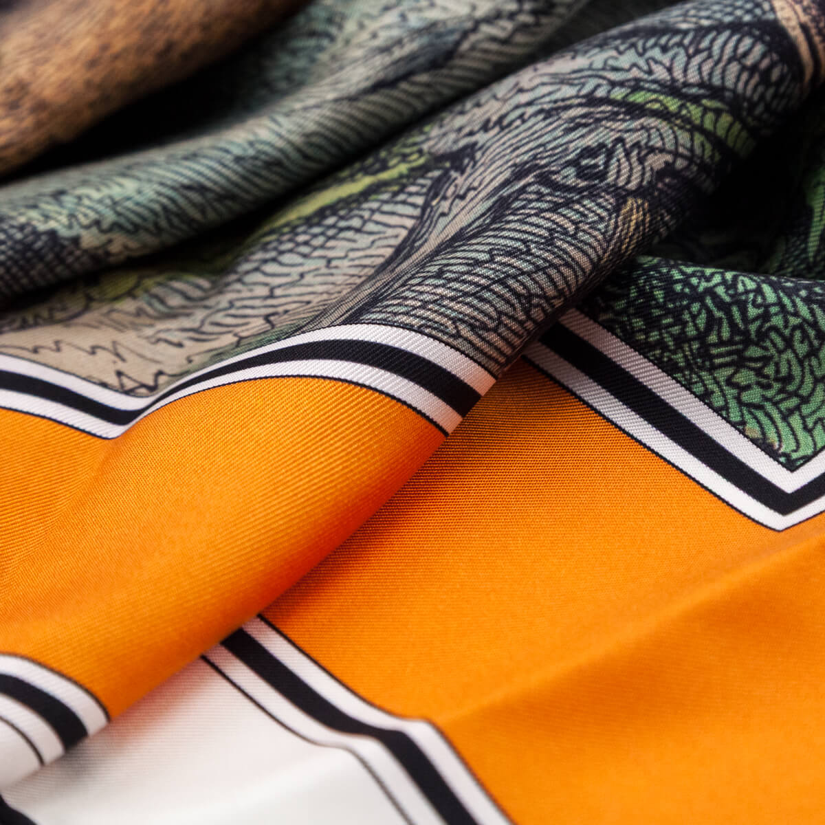 Burberry London Orange Monkey Print Silk Scarf - Love that Bag etc - Preowned Authentic Designer Handbags Preloved Fashions