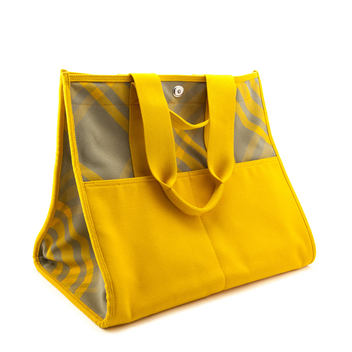 Burberry Yellow Printed Canvas Nova Check Tote - Love that Bag etc - Preowned Authentic Designer Handbags Preloved Fashions