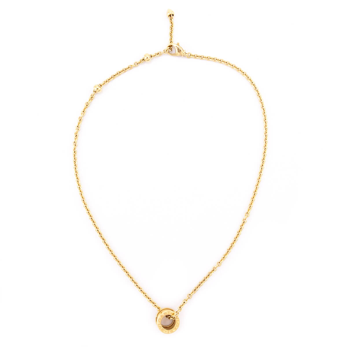 Bvlgari 18K Gold B.Zero1 Pendant Necklace - Love that Bag etc - Preowned Authentic Designer Handbags Preloved Fashions