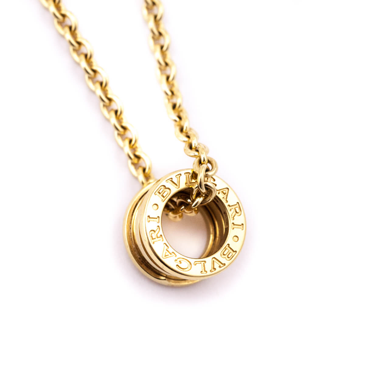 Bvlgari 18K Gold B.Zero1 Pendant Necklace - Love that Bag etc - Preowned Authentic Designer Handbags Preloved Fashions