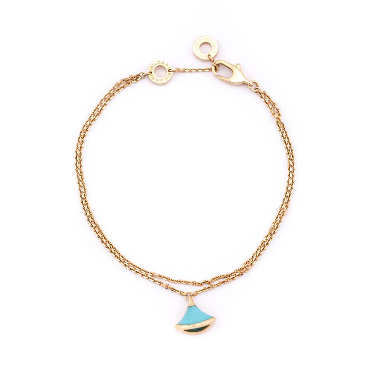 Bvlgari 18K Rose Gold Turquoise Divas' Dream Bracelet - Love that Bag etc - Preowned Authentic Designer Handbags Preloved Fashions