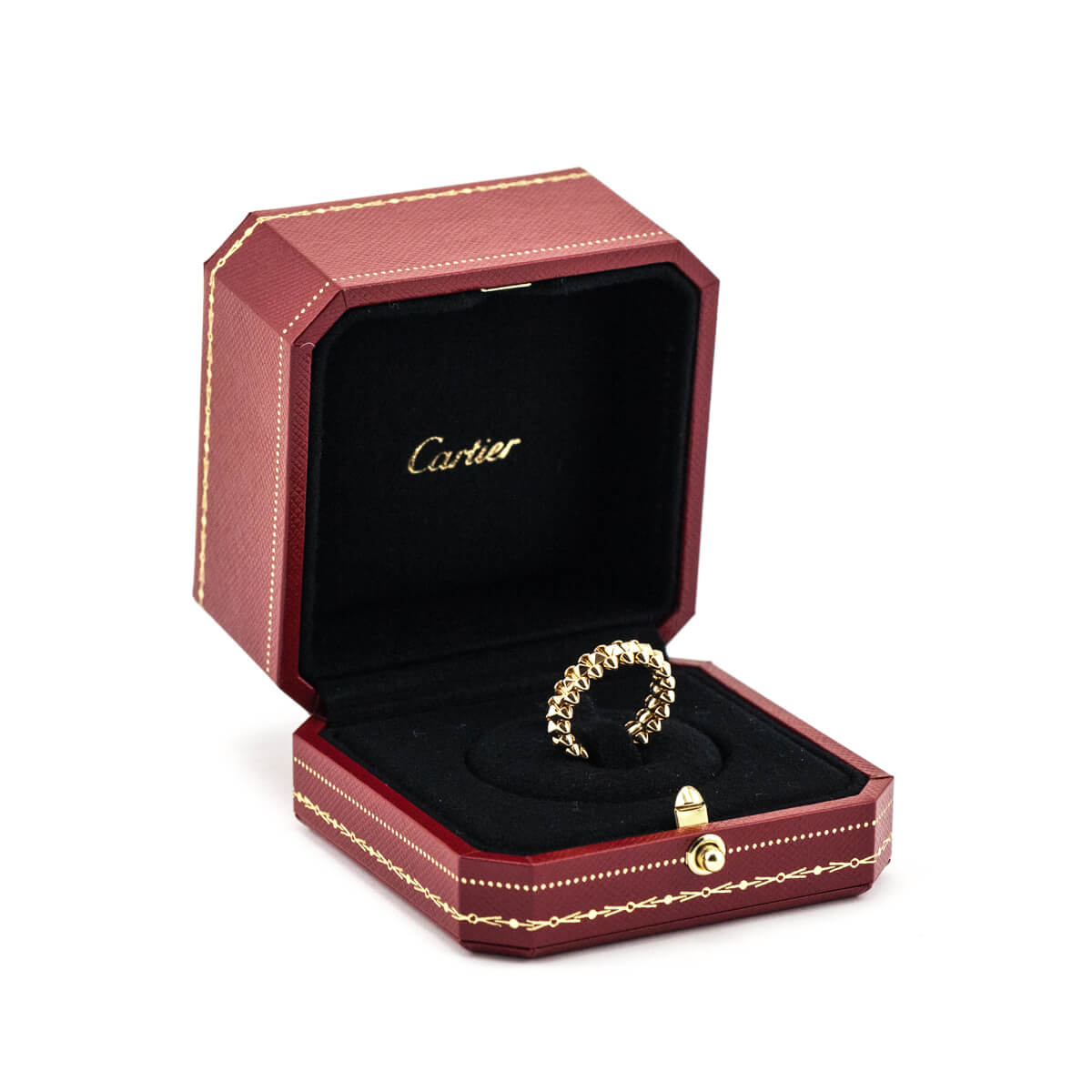Cartier 18K Rose Gold Clash De Cartier Small Model Ring Size US 4.5 - Love that Bag etc - Preowned Authentic Designer Handbags Preloved Fashions