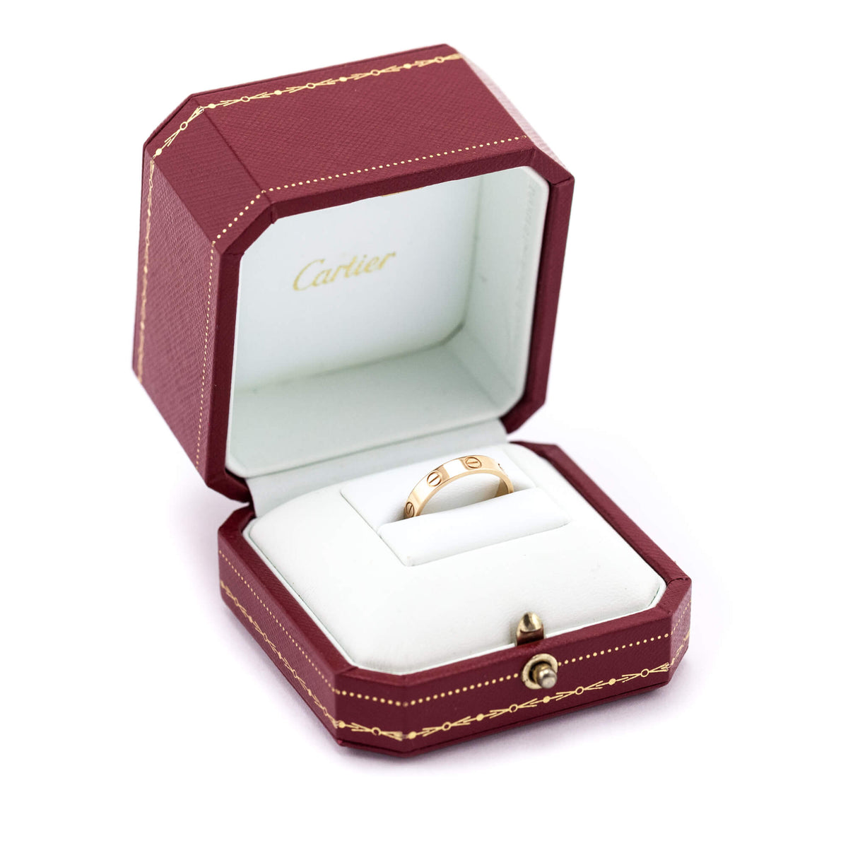 Cartier 18K Rose Gold Small LOVE Ring Size 53 - Love that Bag etc - Preowned Authentic Designer Handbags Preloved Fashions