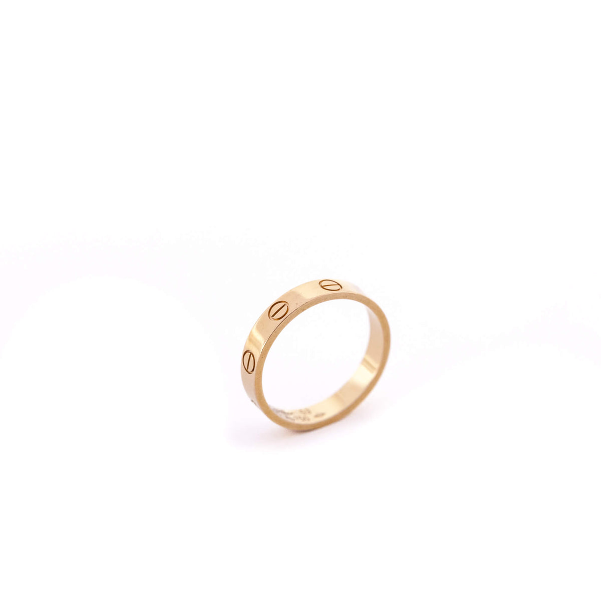 Cartier 18K Rose Gold Small LOVE Ring Size 53 - Love that Bag etc - Preowned Authentic Designer Handbags Preloved Fashions