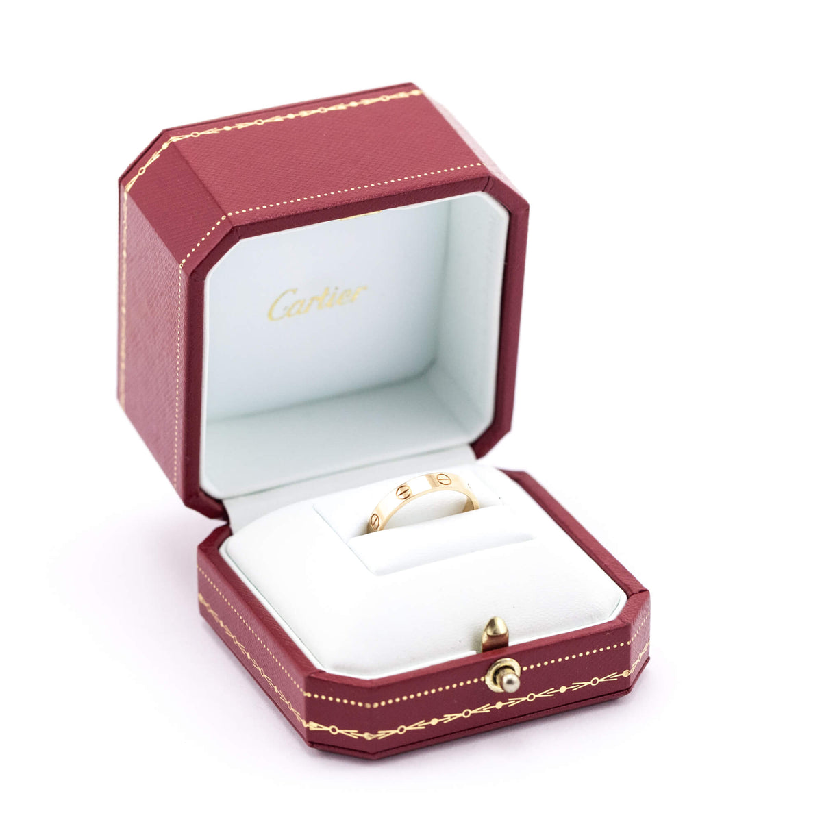 Cartier 18K Rose Gold Small LOVE Ring Size 56 - Love that Bag etc - Preowned Authentic Designer Handbags Preloved Fashions