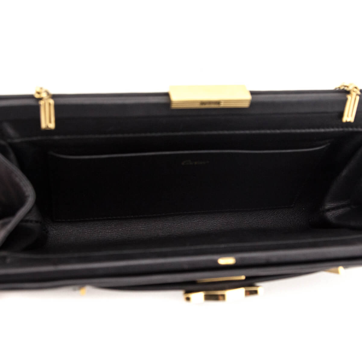 Cartier Black Calfskin Panthere de Cartier Clutch - Love that Bag etc - Preowned Authentic Designer Handbags Preloved Fashions