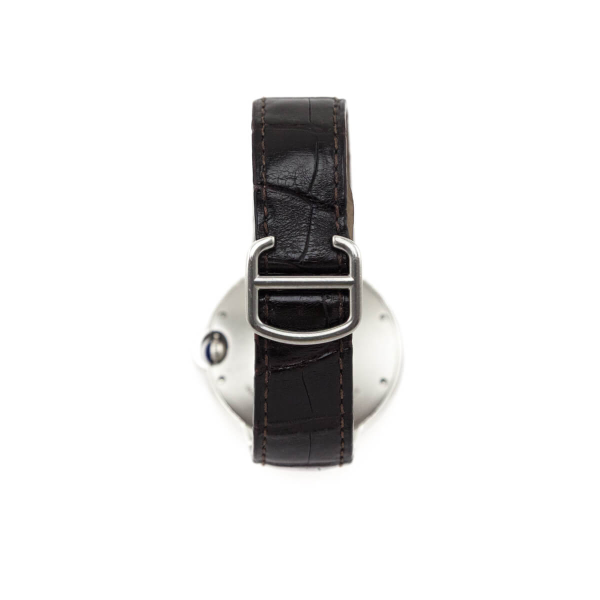Cartier Crocodile Stainless Steel 36mm Ballon Bleu De Cartier Automatic Watch - Love that Bag etc - Preowned Authentic Designer Handbags Preloved Fashions
