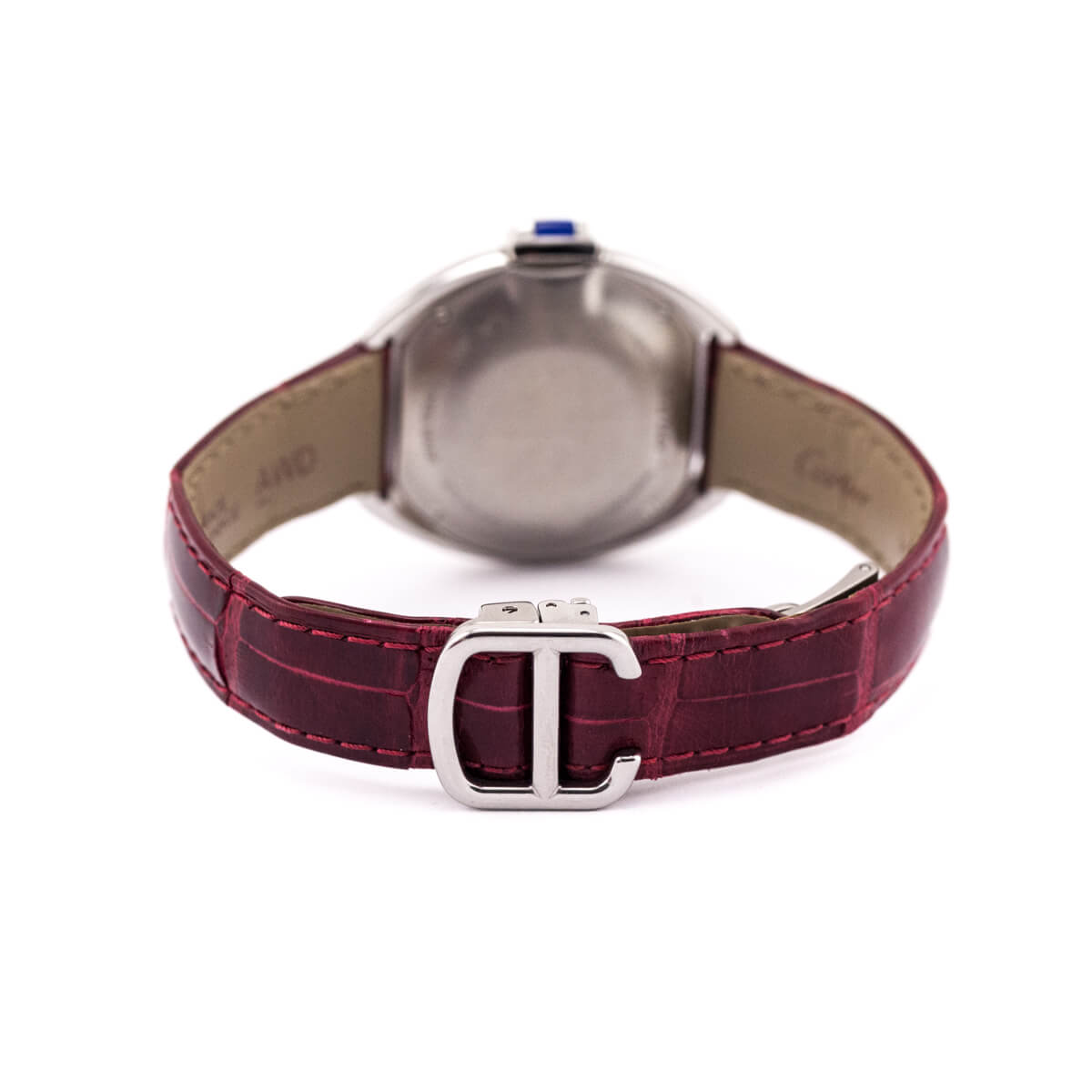 Cartier Clé de Cartier Watch with Red Alligator Bracelet - Love that Bag etc - Preowned Authentic Designer Handbags Preloved Fashions