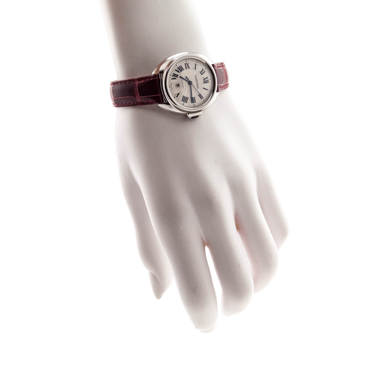 Cartier Clé de Cartier Watch with Red Alligator Bracelet - Love that Bag etc - Preowned Authentic Designer Handbags Preloved Fashions