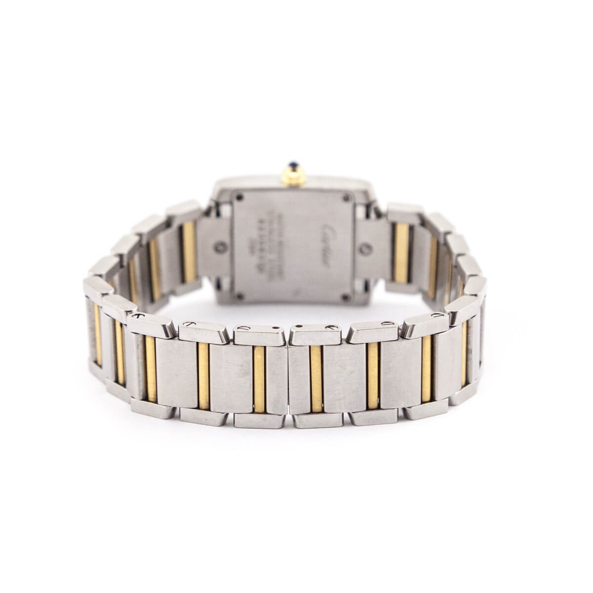 Cartier Stainless Steel 18K Gold Tank Francaise Watch - Love that Bag etc - Preowned Authentic Designer Handbags Preloved Fashions
