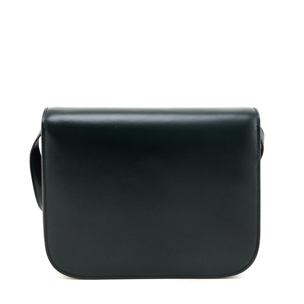 Celine Amazone Green Box Calfskin Medium Classic Box Flap - Love that Bag etc - Preowned Authentic Designer Handbags Preloved Fashions