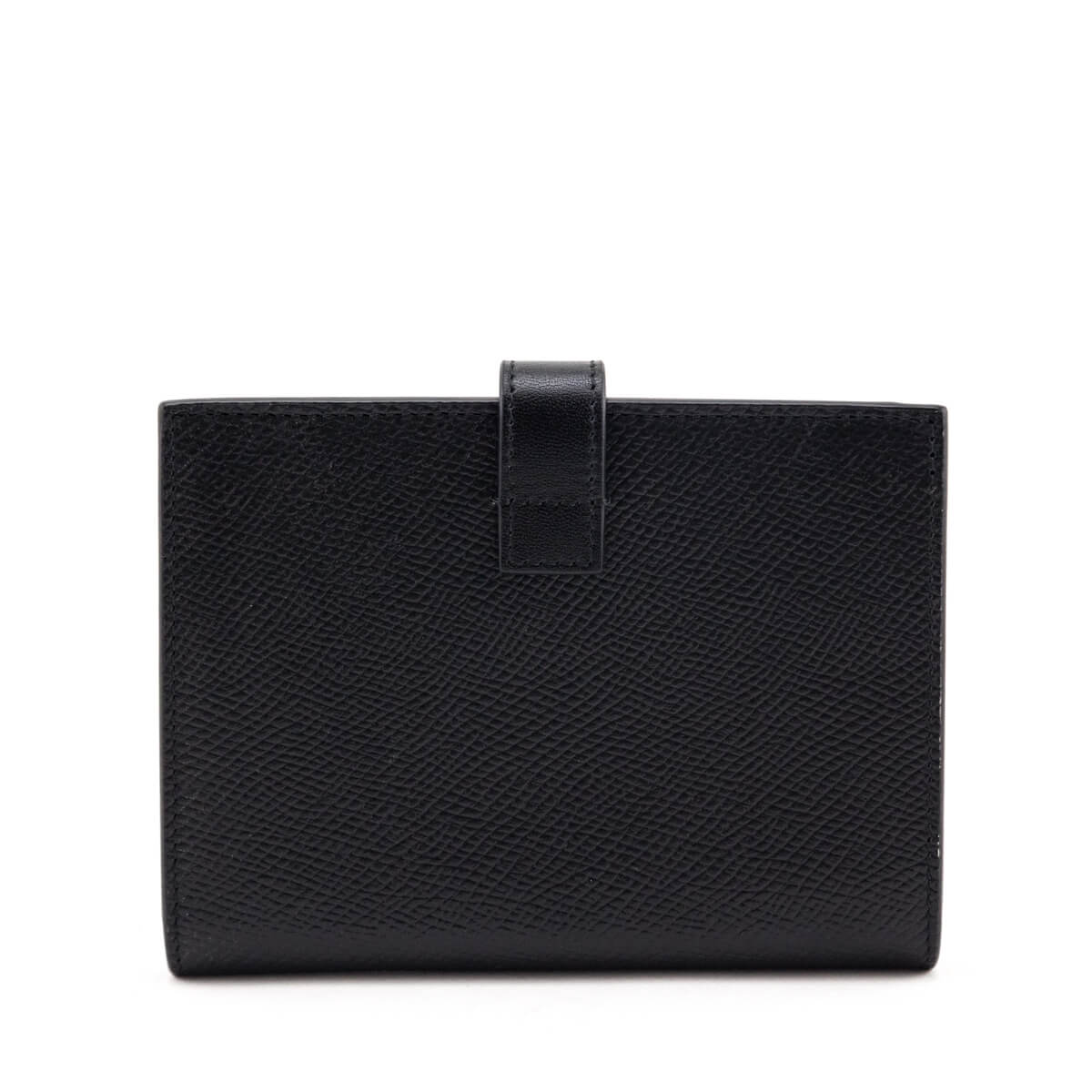 Celine Black Grained Calfskin Medium Multifunction Strap Wallet - Love that Bag etc - Preowned Authentic Designer Handbags Preloved Fashions