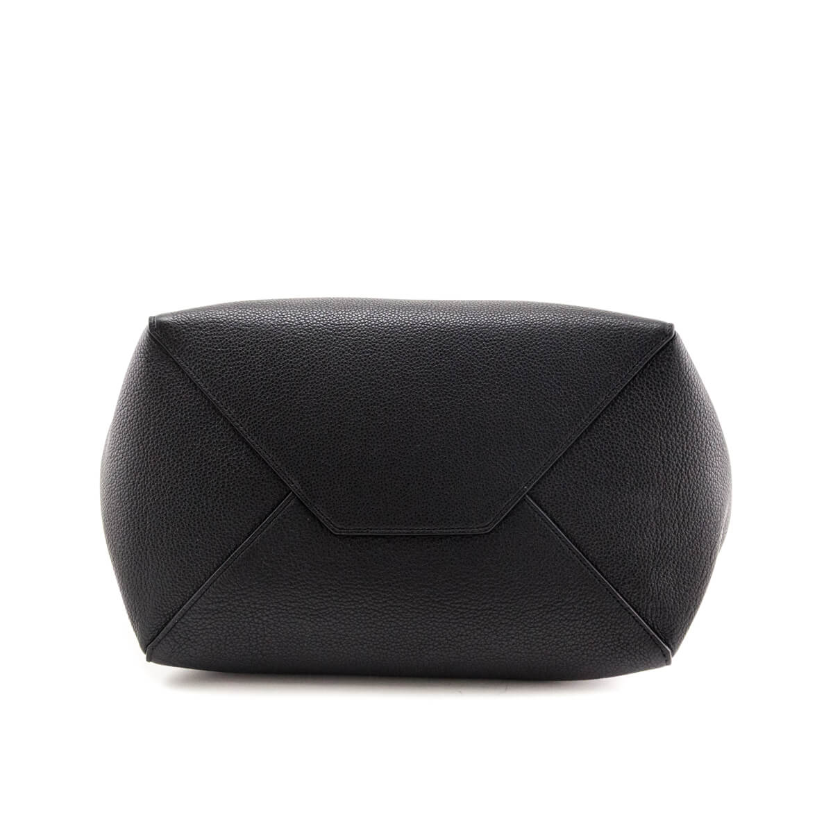 Celine Black Soft Grained Calfskin Small Belt Cabas Phantom Tote - Love that Bag etc - Preowned Authentic Designer Handbags Preloved Fashions
