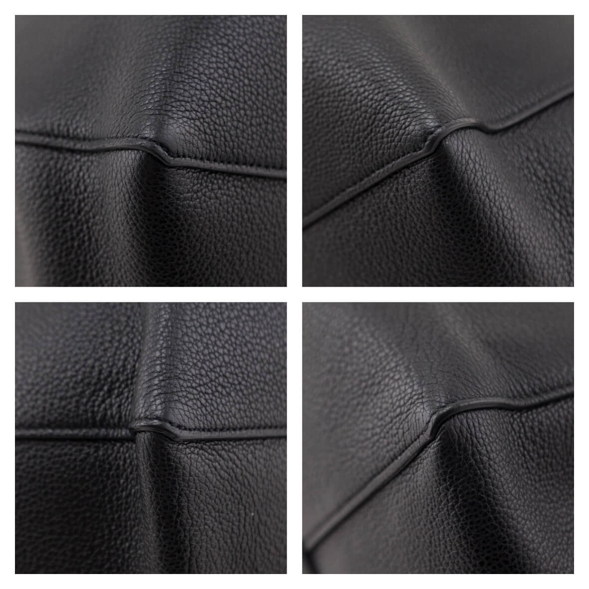Celine Black Soft Grained Calfskin Small Belt Cabas Phantom Tote - Love that Bag etc - Preowned Authentic Designer Handbags Preloved Fashions