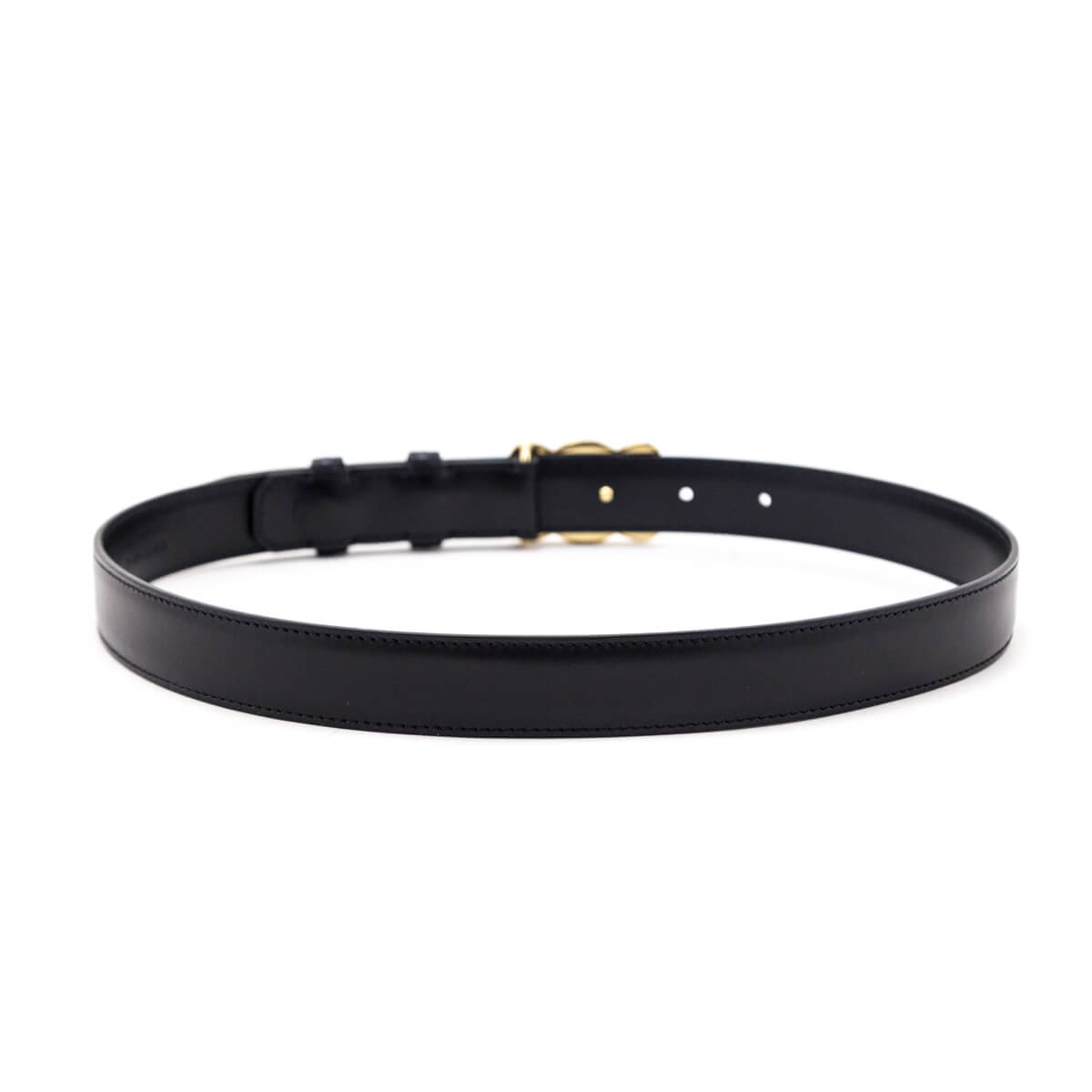Celine Black Triomphe Belt - Love that Bag etc - Preowned Authentic Designer Handbags Preloved Fashions