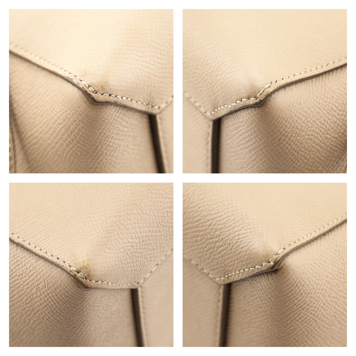 Celine Light Taupe Grained Calfskin Micro Belt Bag - Love that Bag etc - Preowned Authentic Designer Handbags Preloved Fashions