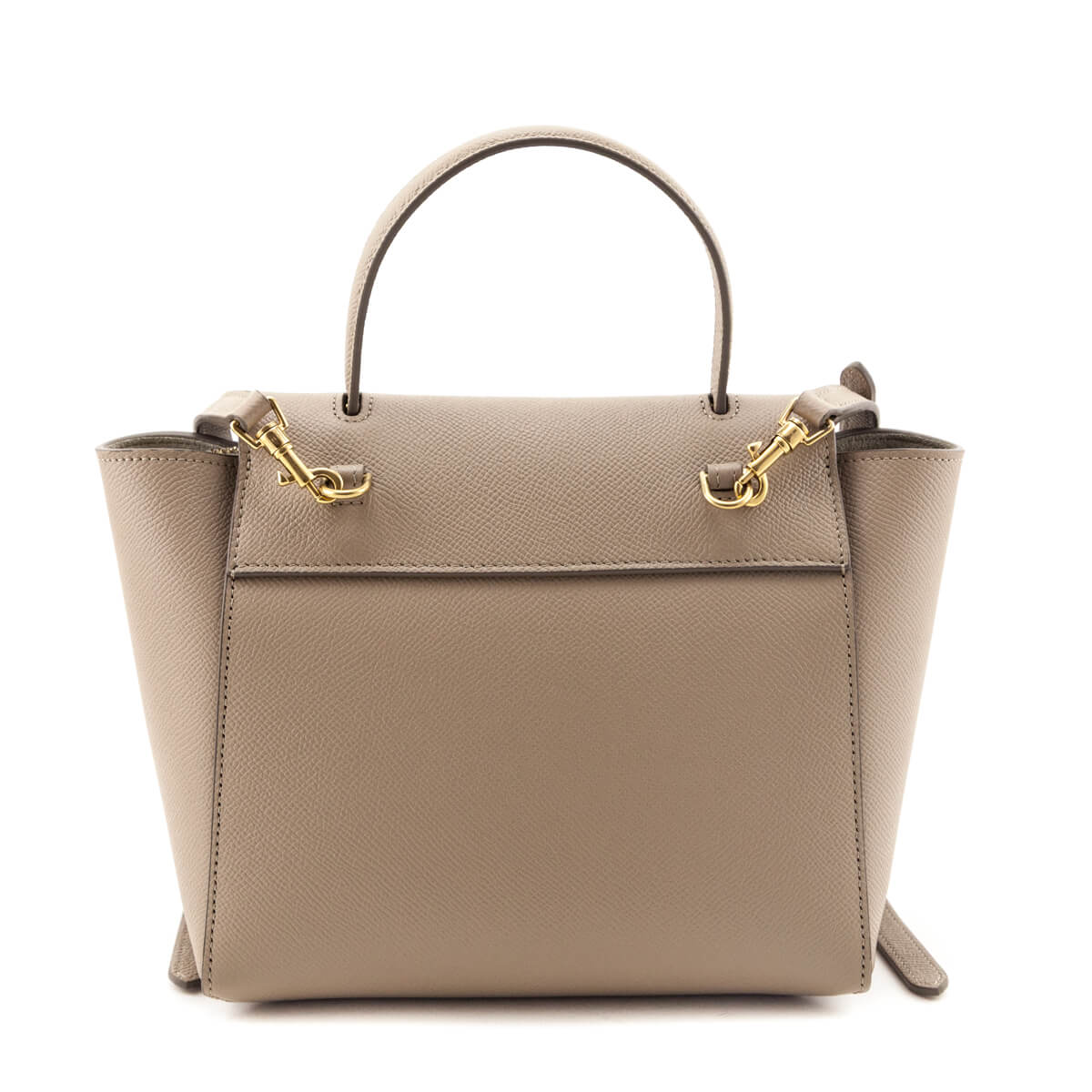 Celine Light Taupe Grained Calfskin Nano Belt Bag - Love that Bag etc - Preowned Authentic Designer Handbags Preloved Fashions