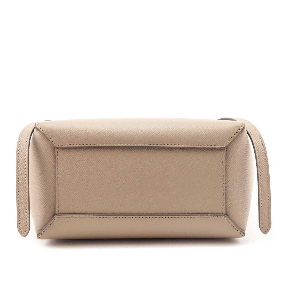 Celine Light Taupe Grained Calfskin Nano Belt Bag - Love that Bag etc - Preowned Authentic Designer Handbags Preloved Fashions
