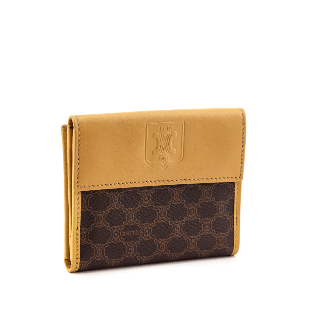 Celine Macadam Bi-Fold Compact Wallet - Love that Bag etc - Preowned Authentic Designer Handbags Preloved Fashions